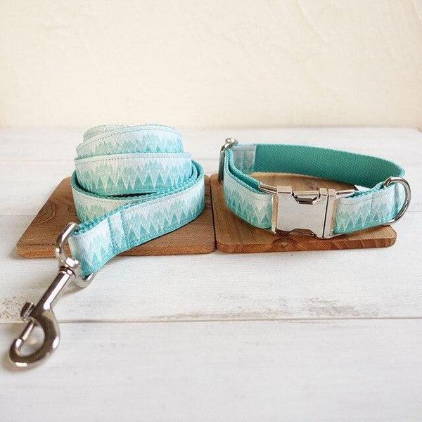 Aqua Dog Collar and Lead Set - Your Little Pet Store