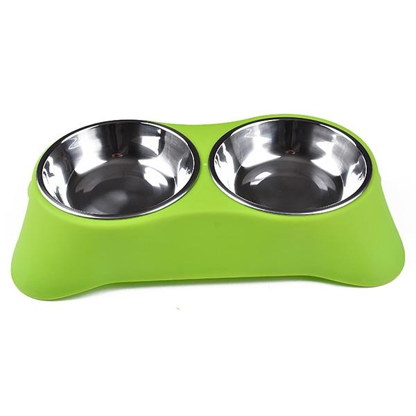 DONE Raised Double Stainless Steel Pet Bowl - Your Little Pet Store